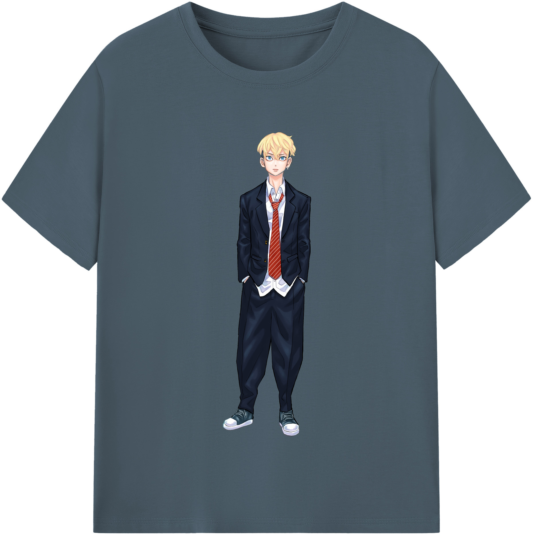 （画像用） 東京リベンジャーズ Tokyo Revengers 綿100％半袖Tシャツ（フロントプリント）